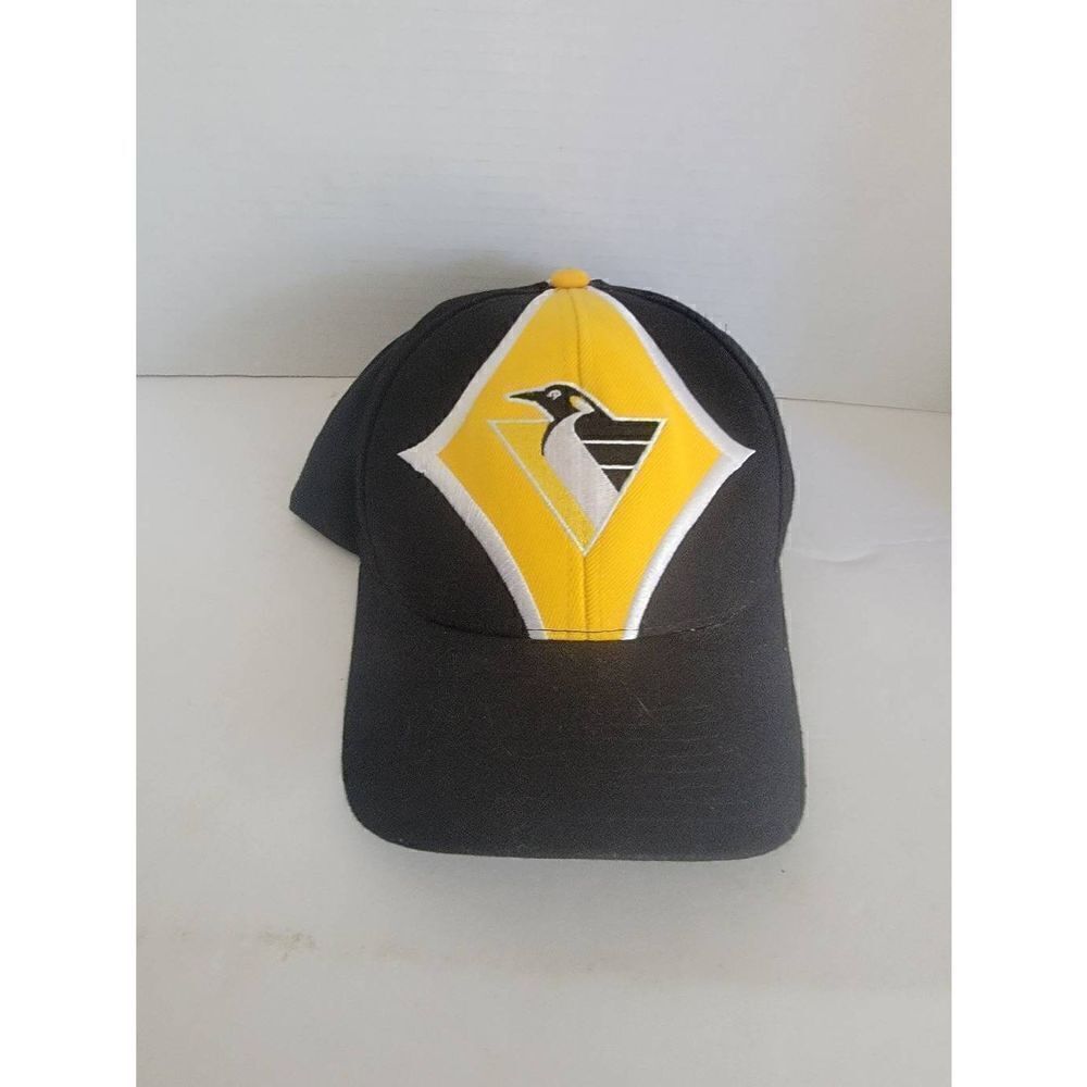 Starter Men's Black Yellow NHL Pittsburgh Penguins Wool Blend Hat OS NWOT